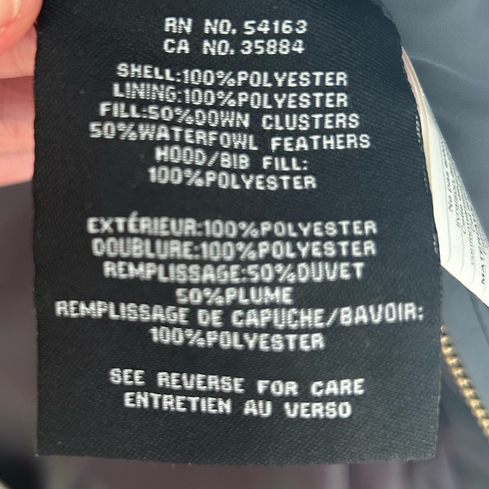 TALL Cole Haan Signature Long Down Hooded Puffer Heavy Duty Winter Coat LIKE NEW - Picture 10 of 12